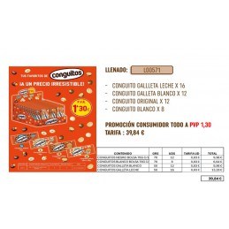 CONGUITOS EXPOSITOR BOLSI....