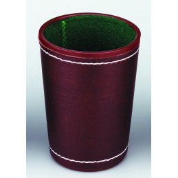 CUBILETE DE CUERO MARRON